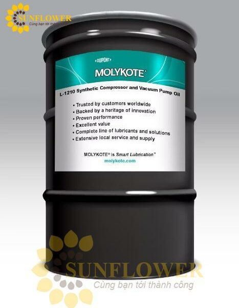 MOLYKOTE L-1210 Synthetic Compressor and Vacuum Pump Oil – Dầu máy nén và bơm chân không tổng hợp