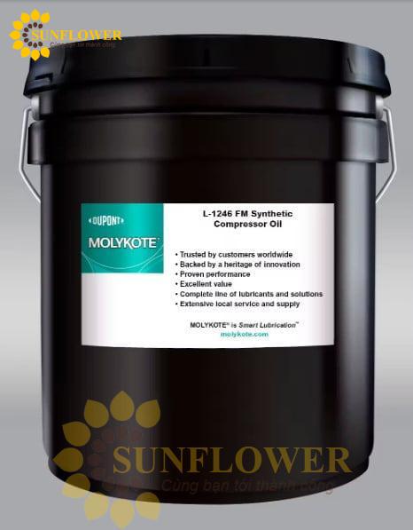 MOLYKOTE L-1246FM Synthetic Compressor Oil – Dầu máy nén khí tổng hợp